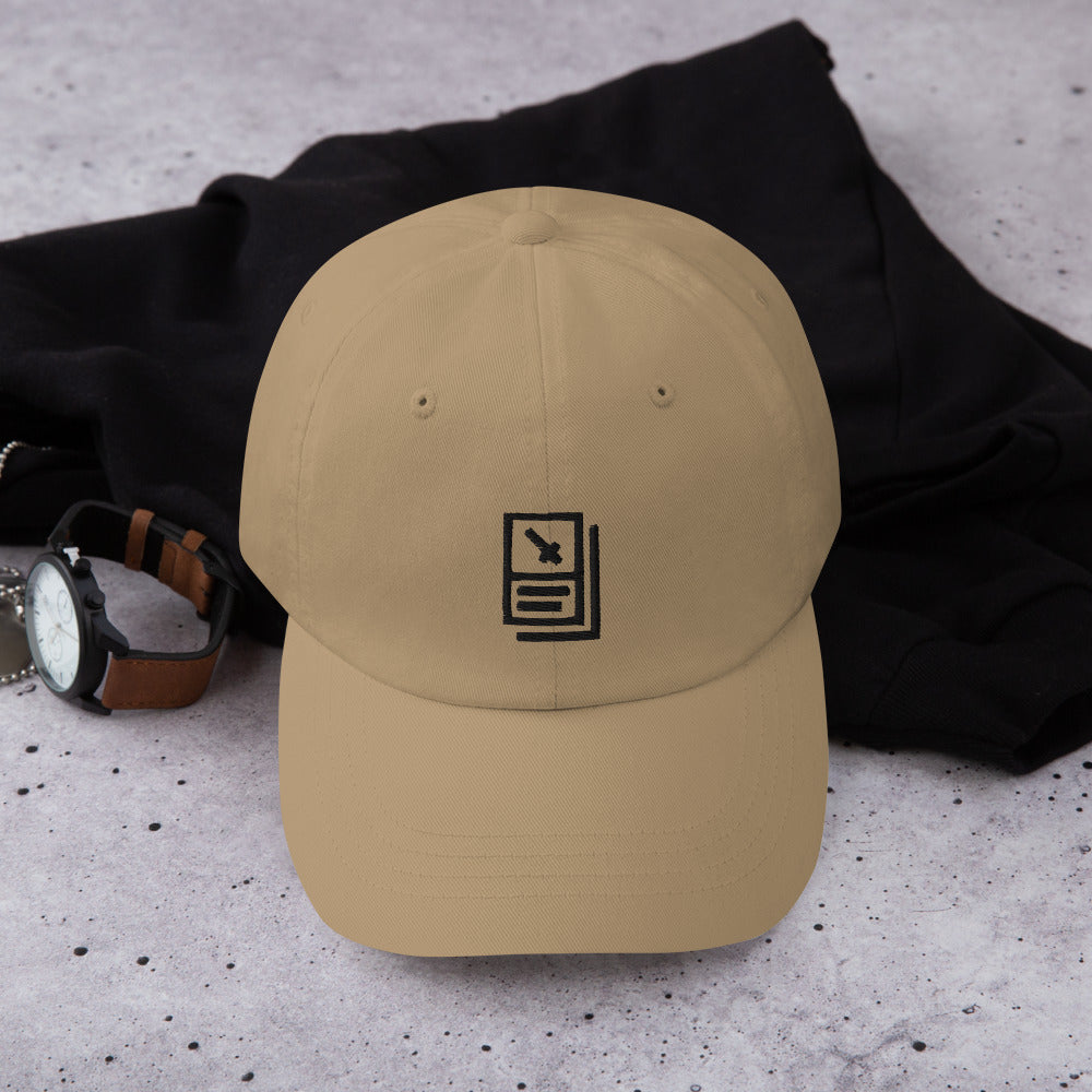 "Card Icon" (Black) Dad hat