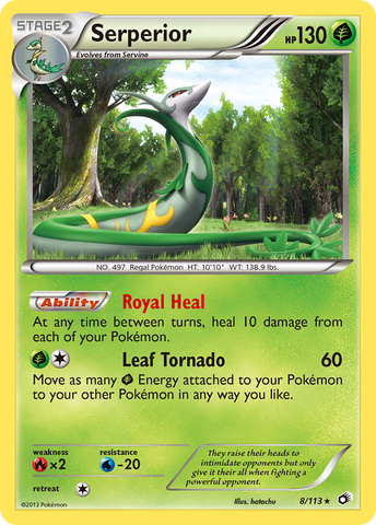 Serperior (8/113) [Blanco y negro: Tesoros legendarios] 