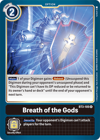 Breath of the Gods [BT3-105] [Release Special Booster Ver.1.5]