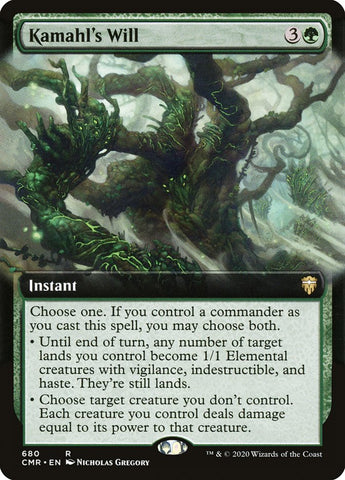 Kamahl's Will (Extended Art) [Commander Legends]