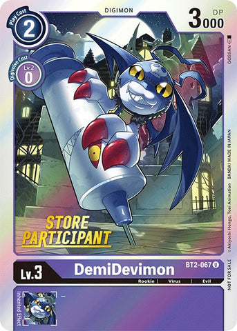 DemiDevimon [BT2-067] (Store Participant) [Release Special Booster Promos]