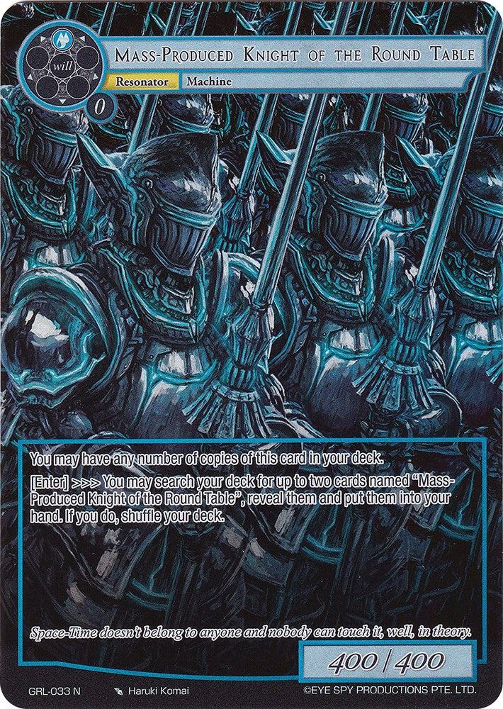 Mass-Produced Knight of the Round Table (Full Art) (GRL-033) [Game of Gods: Reloaded]