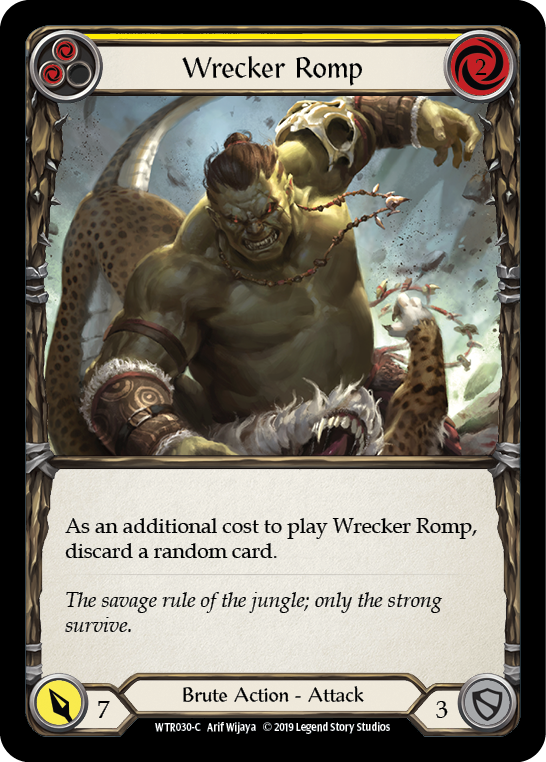 Wrecker Romp (Jaune) [WTR030-C] Alpha Print Rainbow Foil 