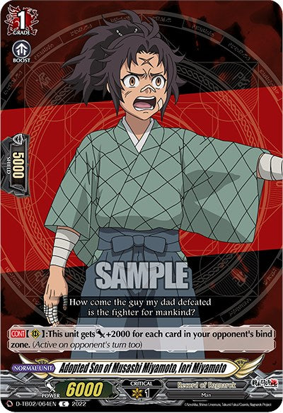 Adopted Son of Musashi Miyamoto, Iori Miyamoto (D-TB02/064EN) [Record of Ragnarok]