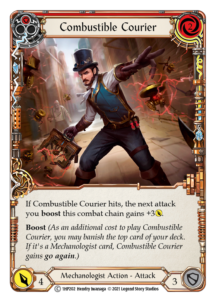 Courrier combustible (rouge) [1HP202] 