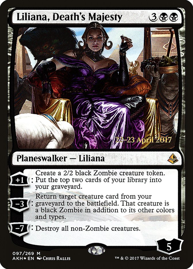 Liliana, Death's Majesty (Prelanzamiento) [Amonkhet Prerelease Promos] 