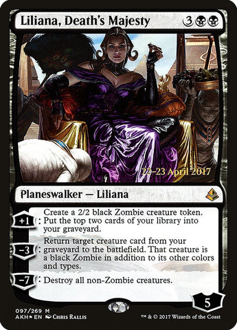 Liliana, Death's Majesty  (Prerelease) [Amonkhet Prerelease Promos]