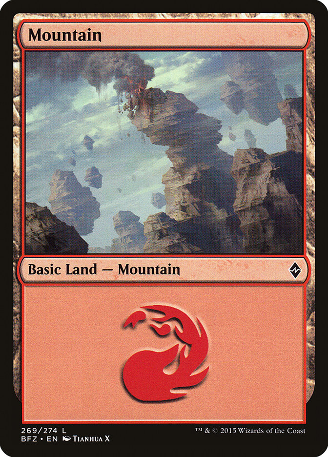 Montaña (#269a) [Batalla por Zendikar] 