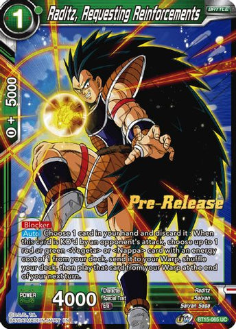 Raditz, Solicitando refuerzos (BT15-065) [Promos de presentación de Saiyan Showdown] 