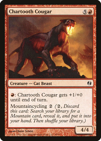 Chartooth Cougar [Duel Decks: Venser contre Koth] 