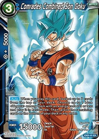 Camaradas combinados Son Goku (EX01-01) [Mighty Heroes] 