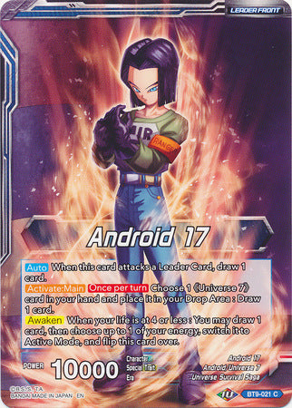 Androide 17 // Androide 17, guardián universal [BT9-021] 