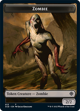 Zombie // Ficha de doble cara de Zombie Knight [Mazos de comandante de inicio] 