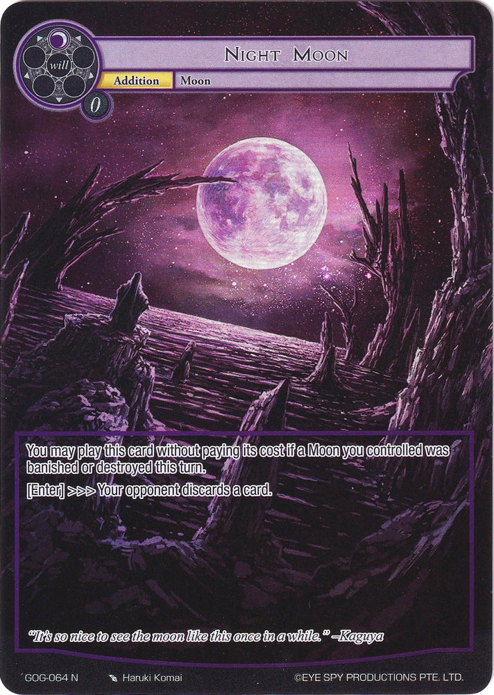 Night Moon (Full Art) (GOG-064) [Game of Gods]