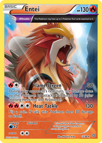 Entei (15/98) [XY : Origines Anciennes] 