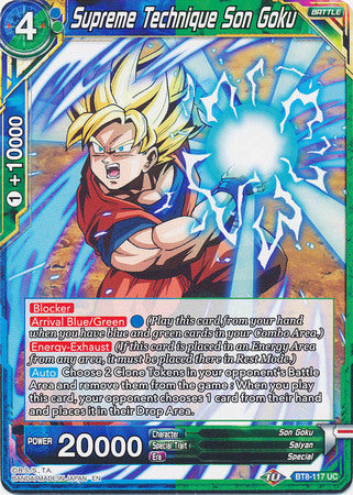 Technique Suprême Son Goku [BT8-117] 