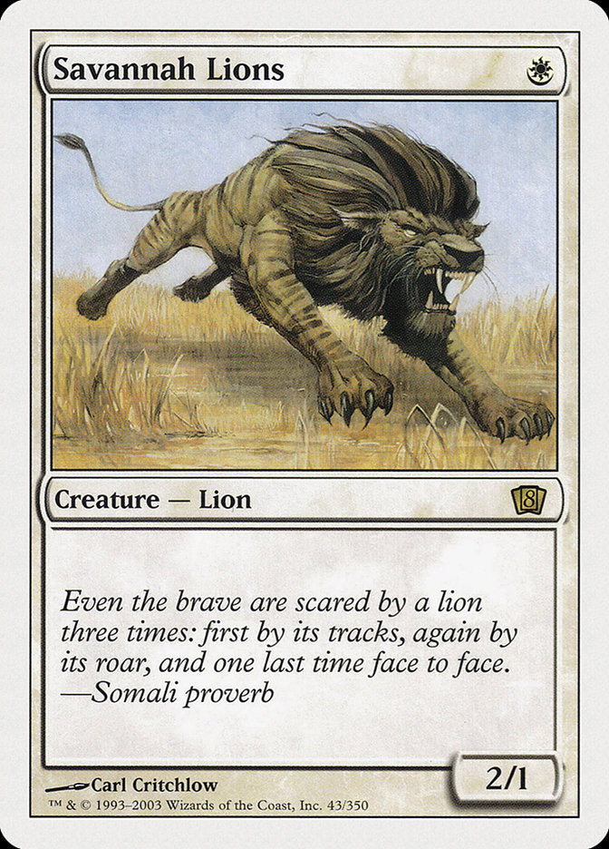 Lions de la savane [huitième édition] 