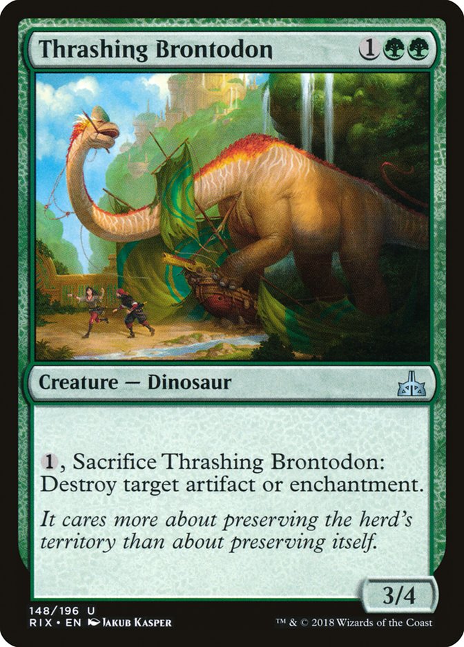 Thrashing Brontodon [Les rivaux d'Ixalan] 