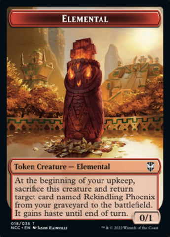 Elemental (018) // Copy Double-sided Token [Streets of New Capenna Commander Tokens]