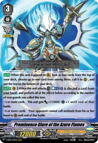 Prominence Glare of the Azure Flames (V-SS09/033EN) [Revival Selection]