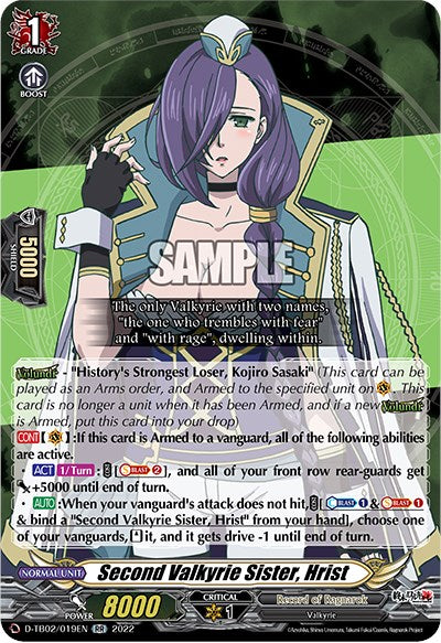 Second Valkyrie Sister, Hrist (D-TB02/019EN) [Record of Ragnarok]