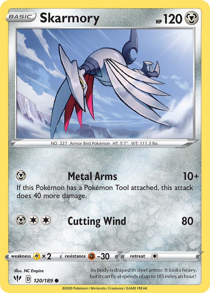 Skarmory (120/189) [Épée et bouclier : Ténèbres en feu] 