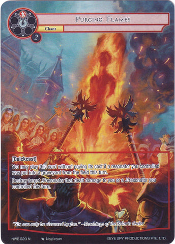 Purging Flames (Full Art) (NWE-020 N) [A New World Emerges]