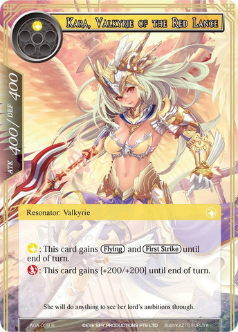 Kara, Valkyrie of the Red Lance (AOA-009) [Awakening of the Ancients]