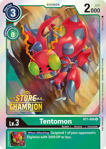 Tentomon [BT1-066] (Store Champion) [Release Special Booster Promos]