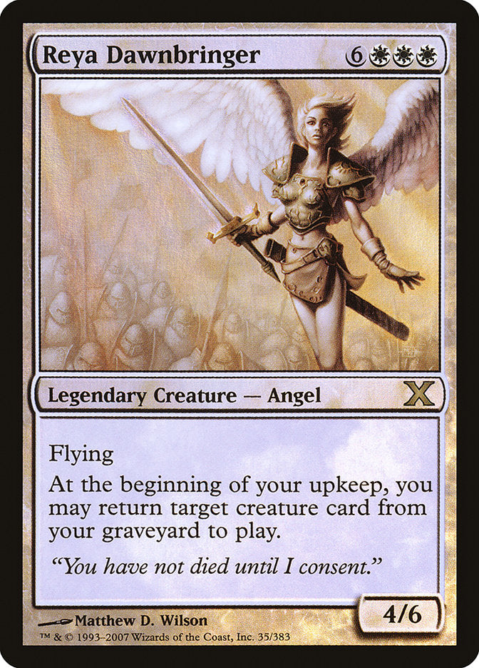 Reya Dawnbringer (Premium Foil) [Tenth Edition]