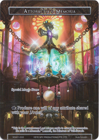 Attoractia's Memoria (Full Art) (SDAO1-033) [Alice Origin Starter Deck]