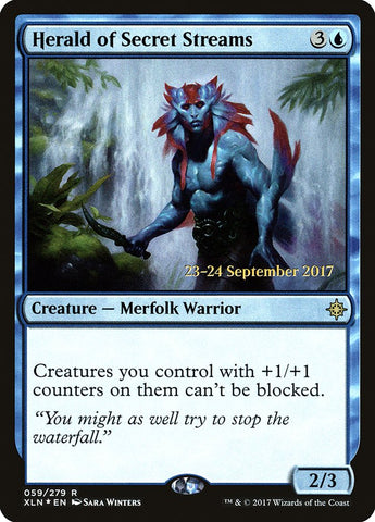 Herald of Secret Streams  (Prerelease) [Ixalan Prerelease Promos]