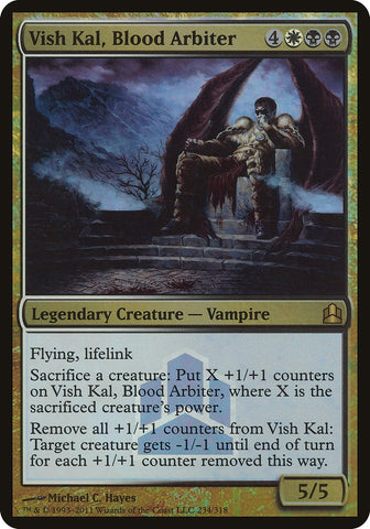 Vish Kal, Blood Arbiter (Lanzamiento) (Gran tamaño) [Commander 2011 Prerelease Promos] 