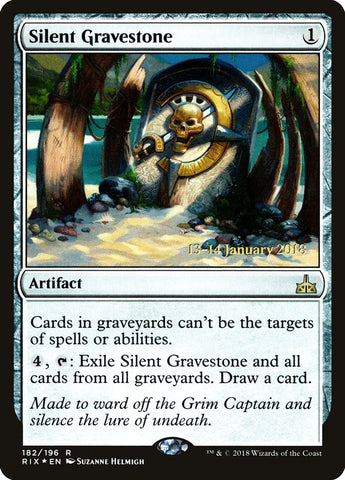 Silent Gravestone (Prerelease) [Rivals of Ixalan Prerelease Promos]