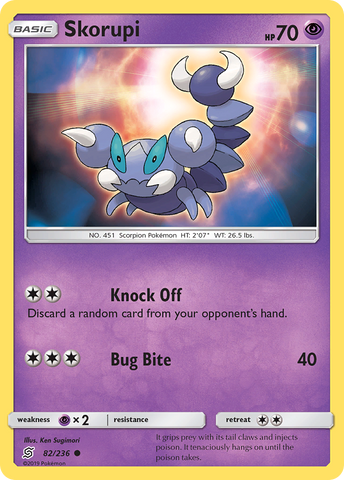 Skorupi (82/236) [Sun & Moon: Unified Minds] (Glossy Misprint)