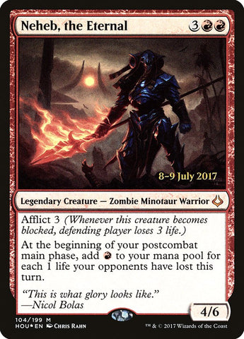 Neheb, the Eternal  (Prerelease) [Hour of Devastation Prerelease Promos]