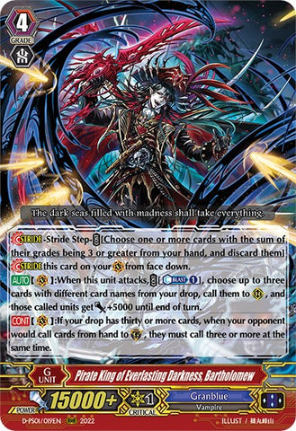 Pirate King of Everlasting Darkness, Bartholomew (D-PS01/019EN) [P Clan Collection 2022]