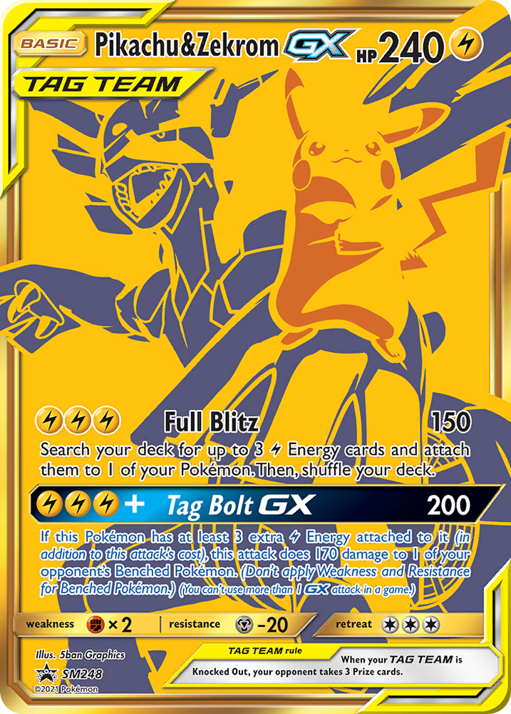 Pikachu y Zekrom GX (SM248) [Promociones de Sol y Luna: Black Star] 
