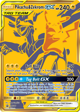 Pikachu &amp; Zekrom GX (SM248) [Soleil &amp; Lune : Promotions Black Star] 