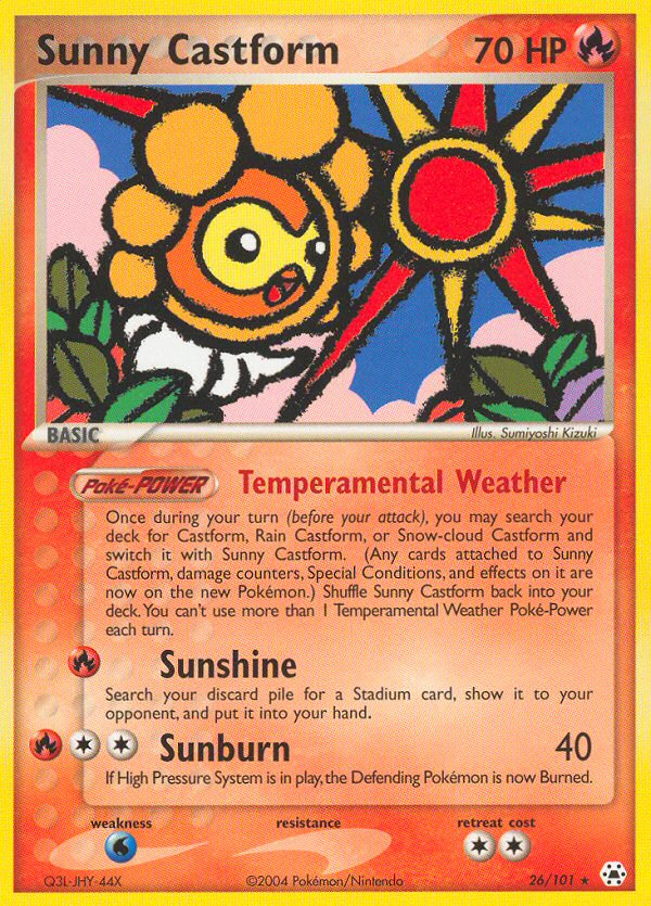 Sunny Castform (26/101) [EX : Légendes cachées] 