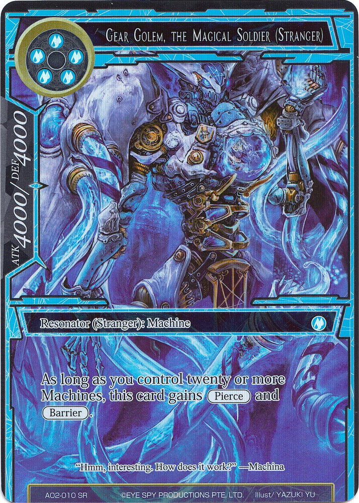 Gear Golem, the Magical Soldier (Stranger) (Full Art) (AO2-010) [Alice Origin II]