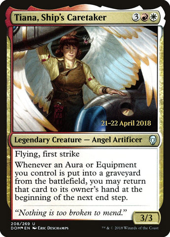 Tiana, Ship's Caretaker  (Prerelease) [Dominaria Prerelease Promos]