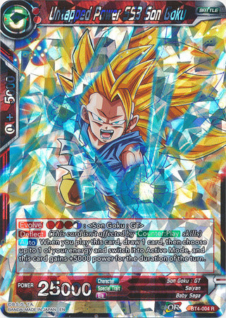 Poder sin explotar SS3 Son Goku (Shatterfoil) [BT4-004] 