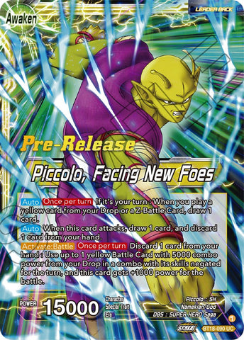 Piccolo // Piccolo, face à de nouveaux ennemis (BT18-090) [Dawn of the Z-Legends Prerelease Promos] 