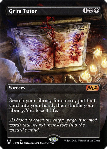 Grim Tutor (Alternate Art) [Core Set 2021]