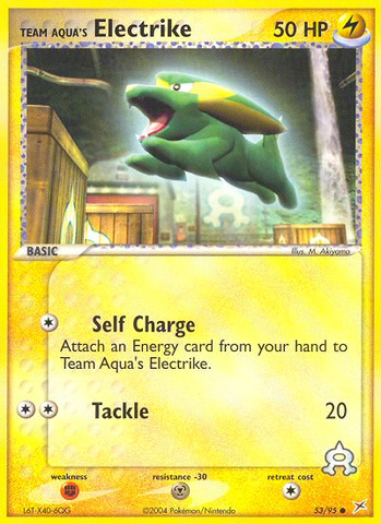 Electrike del Team Aqua (53/95) [EX: Team Magma vs Team Aqua] 