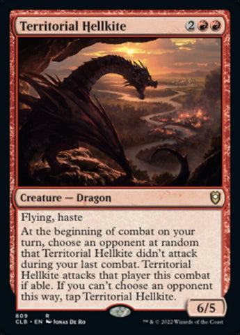 Hellkite territorial [Commander Legends: Battle for Baldur's Gate] 