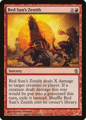 Zénith du Soleil Rouge [Mirrodin assiégé] 