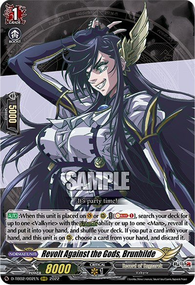 Revolt Against the Gods, Brunhilde (D-TB02/002EN) [Record of Ragnarok]