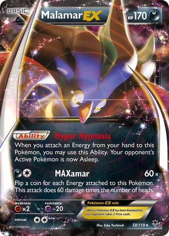 Malamar EX (58/119) [XY : Forces fantômes] 